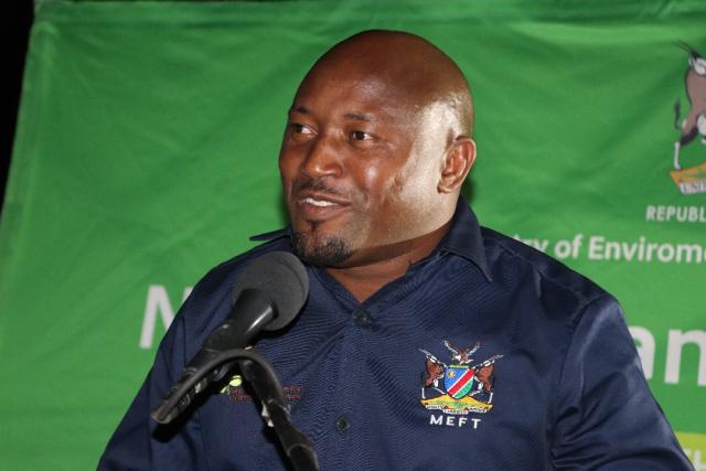 NKURENKURU, 19 September 2025-Senior Conservation Scientist, Johannes Hambia, speaking at the networking dinner held at Siruwo Guest Lodge in Kavango West region on Friday.

(Photo: Lylie Joel)
NAMPA