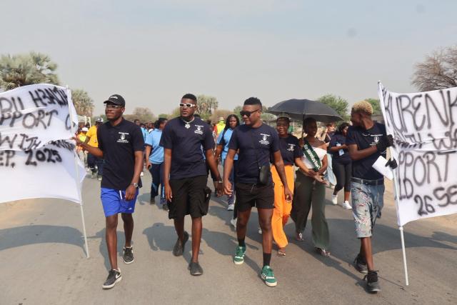 NKURENKURU, 26 September 2025- Local businessman, DJ Vuyo and the leads health walk to support girl child education on Friday in Nkurenkuru.

(Photo:Contributed)
NAMPA