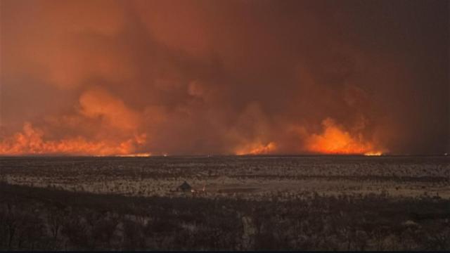 WINDHOEK, 28 SEPTEMBER - Etosha fire breakout. (Photo: CONTRIBUTED) NAMPA