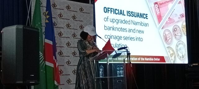 MARIENTAL, 29 September 2025 (NAMPA) The Bank of Namibia(BON) officially issued the upgraded Namibian dollar banknotes and the new coinage series at the Danie Joubert Combined in Mariental on Monday.
(Photo:Charmaine Boois) NAMPA