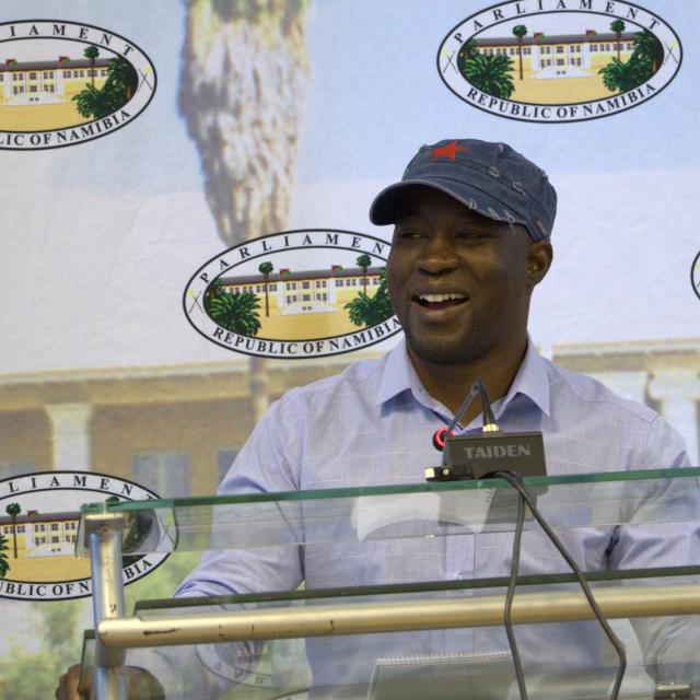 WINDHOEK, 11 September 2025 - Affirmative Repositioning Movement leader Job Amupanda (Photo: Andreas Thomas) NAMPA