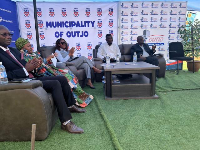 OUTJO, 02 October 2025- Minister of Information, Communication and Technology Emma Theofelus emphasised on youth tapping into the tourism industry for opportunities. She was the keynote address at the official opening ceremony of the Outjo Tourism and Trade Expo in Outjo (Photo: Dalene kooper) NAMPA 
