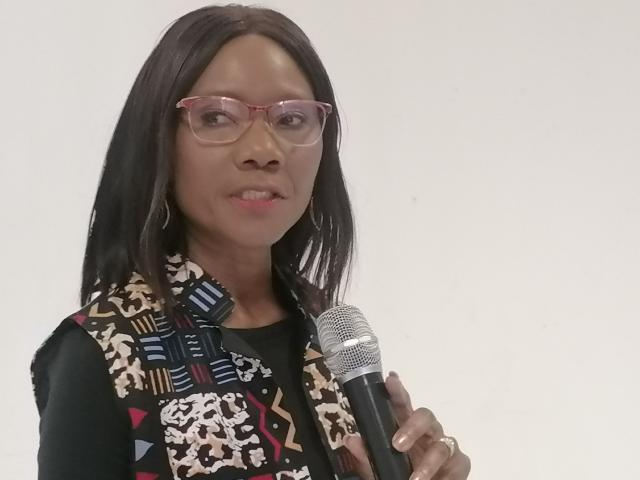 OTJIWARONGO, 03 October 2025 - The Namibia Statistics Agency (NSA) Deputy Statistician General, Ottillie Mwazi speaks at the swearing in of field officials of the agency on the Namibia Financial Inclusion Survey set to start on 06 October 2025 until 04 November 2025 countrywide. (Photo by: Mulisa Simiyasa) NAMPA 
