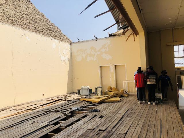 NKURENKURU, 25 September 2025- The school hall that is about to collapse at Leevi Hakusembe Secondary School in Kavango West Region.

(Photo: Lylie Joel)
NAMPA