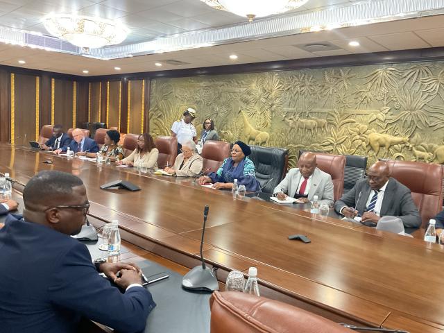 WINDHOEK, 06 October- President Netumbo Nandi-Ndaitwah meeting the IPC Leadership at state house. (Photo by Eba Kandovazu). NAMPA
