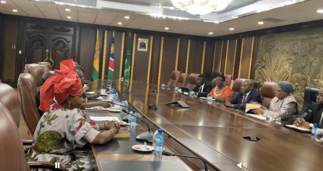 WINDHOEK, 09 October 2025 - President Netumbo Nandi-Ndaitwah pictured during a courtesy call by All People’s Party at State House. (Photo by: Eba Kandovazu) NAMPA