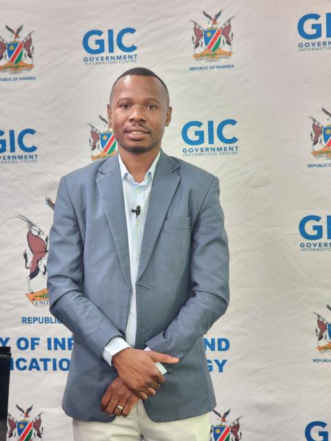 WINDHOEK, 14 OCTOBER 2025 - The Electoral Commission of Namibia (ECN) Deputy Director of Corporate Communications, De Wet Siluka. (Photo by: Molly Weyulu) NAMPA 