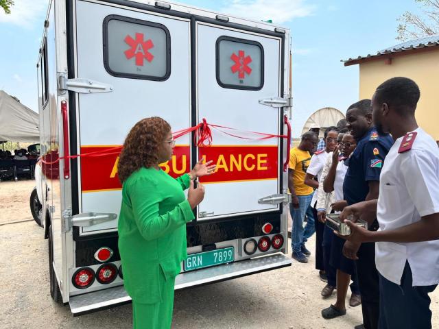 NCAMAGORO, 14 October 2025- The Ministry of Health and Social Services has handed over a new ambulance to Mpora Clinic in Ncamagoro District, Kavango West Region on Tuesday.
(Photo: Lylie Joel)
NAMPA