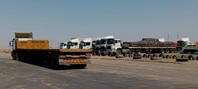 WALVIS BAY, October 2025 - Trucks randomly parked in an area not necessarily designated for truck parking. This is due to a lack of structured or limited truck parking space at the town, despite the influx of trucks coming to the town. (Photo by: Isabel Bento) NAMPA
