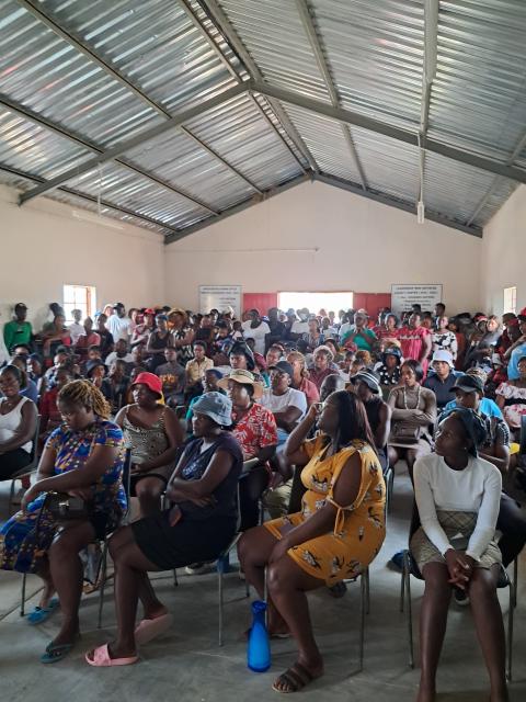 OUTJO, 14 October 2025- Outjo youth in attendance for orientation of the free skill training program at the Outjo legacy centre in Outjo. (Photo: Contributed) NAMPA 
