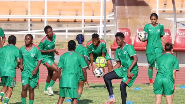 WINDHOEK, 16 October 2025 - The Brave Gladiators final squad set to face the Copper Queens of Zambia was announced on Thursday by coach Lucky Kakuva. (Photo: Contributed) NAMPA.