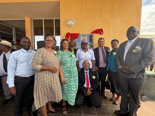 GIBEON, 17 October 2025(NAMPA)- The Gibeon Village Council inagurated after eight years by the Deputy Minister of Urban and Rural Development Evelyn Nawases-Taeyele on Friday.
(Photo:Charmaine Boois)NAMPA 