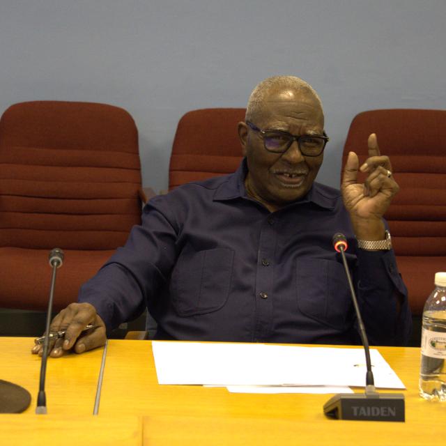 WINDHOEK, 22 October 2025 - Chairperson of the Council of Traditional Authorities Chief Immanuel Gaseb (Photo: Andreas Thomas) NAMPA
