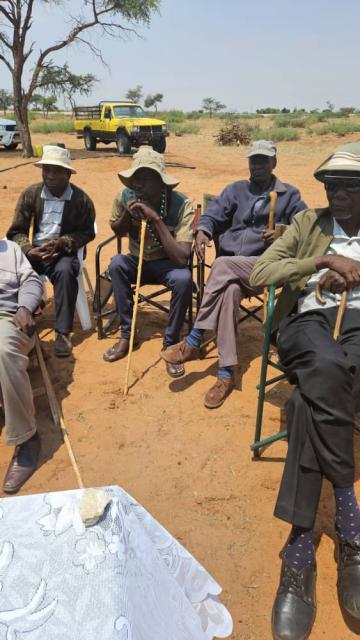 GOBABIS, 22 October 2025 - Members of the Ovambanderu Traditional Authority's committee in Ondjiripumua (Photo: Contributed) NAMPA 