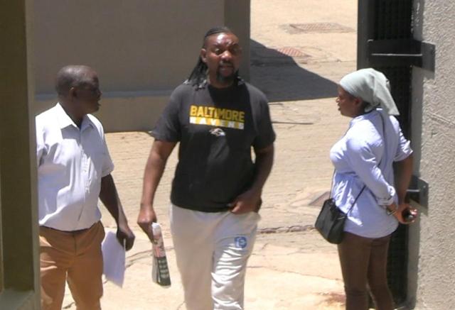 WINDHOEK, 24 October 2025 - Naftalie Amukwelele pictured arriving at the Windhoek Magistrate Court (Photo: NAMPA) NAMPA
