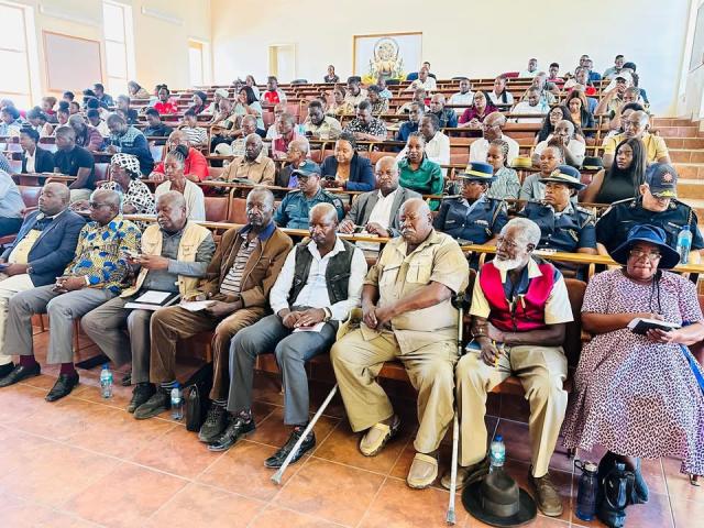 OSHAKATI, 24 October 2025- Several stakeholders and community members at the 100 days in office regional report address engagement.

(Photo: contributed) NAMPA 