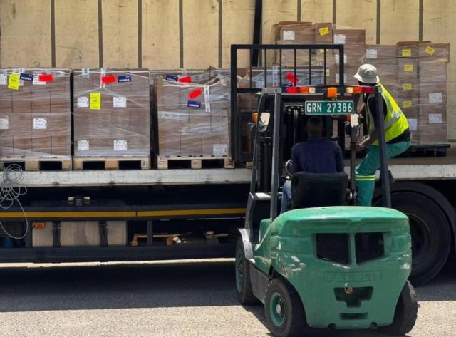 WINDHOEK, 24 October 2025 - The Ministry of Health and Social Services received its first delivery of medicines procured directly from manufacturers on Thursday.  (Photo: Contributed) NAMPA