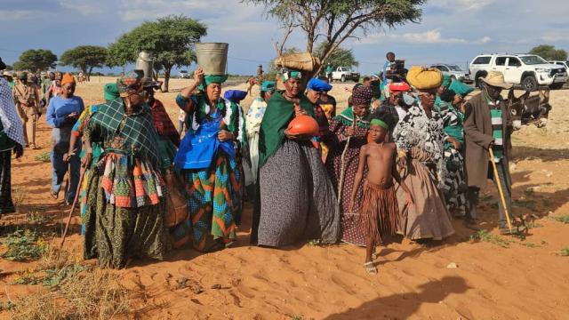 AMINUIS, 27 October 2025 - Omaheke governor Pijoo Nganate praised Ovambanderu community for sustaining its origin (Photo: Zebaldt Ngaruka)