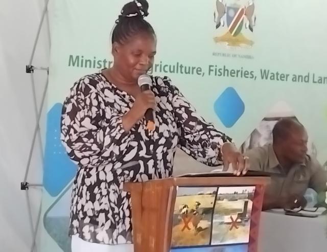 KATIMA MULILO, 27 October 2025 - Agriculture, Fisheries, Water and Land Reform Minister, Inge Zaamwani says it’s about time the nation reflects on the current state of sanitation in the country and ensure that there an end to open defecation in future. The minister revealed this in a speech read on her behalf by her deputy, Ruth Masake at Katima Mulilo on Monday as she addressed participants at the first five-days National Sanitation Symposium and the official launch of the five-year National Sanitation and Hygiene Strategy for 2022 – 2027.

Photo: Michael Mutonga Liswaniso (NAMPA)
