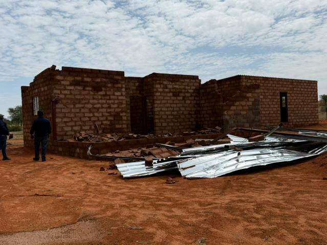 ARANOS, 29 October 2025 - A house that was damaged during a rainstorm at Aranos on Tuesday. (Photo by: Charmaine Boois) NAMPA