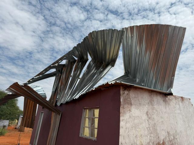 ARANOS, 29 October 2025 - This is one of the houses that were damaged during a rainstorm at Aranos on Tuesday. (Photo by: Charmaine Boois) NAMPA