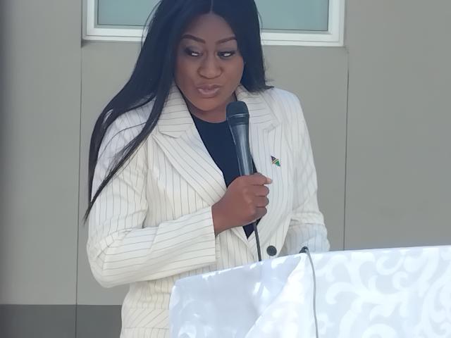 KATIMA MULILO, 30 October 2025 - Health and Social Services Minister Dr. Esperance Luvindao speaks at the official commissioning of the Intensive Care Unit (ICU) at the Katima Mulilo District Hospital in the Zambezi Region.

(Michael Mutonga Liswaniso) NAMPA