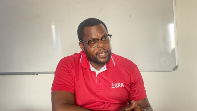 SWAKOPMUND, 05 November 2025 - Sidney Halupe, a Swakopmund youth activist who is contesting for the Swakopmund Constituency councillor as an independent candidate. (Photo by: Isabel Bento) NAMPA