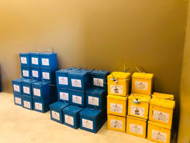 NKURENKURU, 19 November 2025 - The election materials for the seven constituencies in the Kavango West Region were received at the Nkurenkuru Police Headquarters on Wednesday, ahead of the Regional Councils and Local Authority elections set for 26 November. (Photo by: Lylie Joel) NAMPA