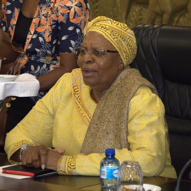 WINDHOEK, 20 November 2025 - President Netumbo Nandi-Ndaitwah during a meeting with the Minister of State Energy of Qatar Saad Sherida Al-Kaabi at State House (Photo: Andreas Thomas) NAMPA