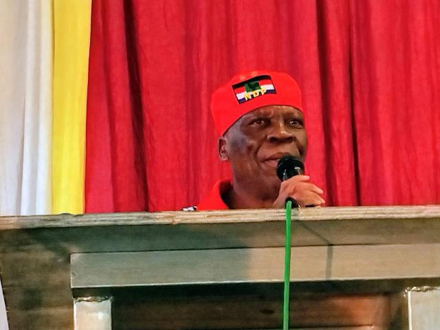 KATIMA MULILO, 22 November 2025 - President of the National Democratic Party (NDP), Martin Lukato Lukato speaking at the star-rally of the party in Katima Mulilo on Saturday ahead of the regional councils and local authority elections slated for 26 November 2025.
(Photo: Michael Mutonga Liswaniso) NAMPA
