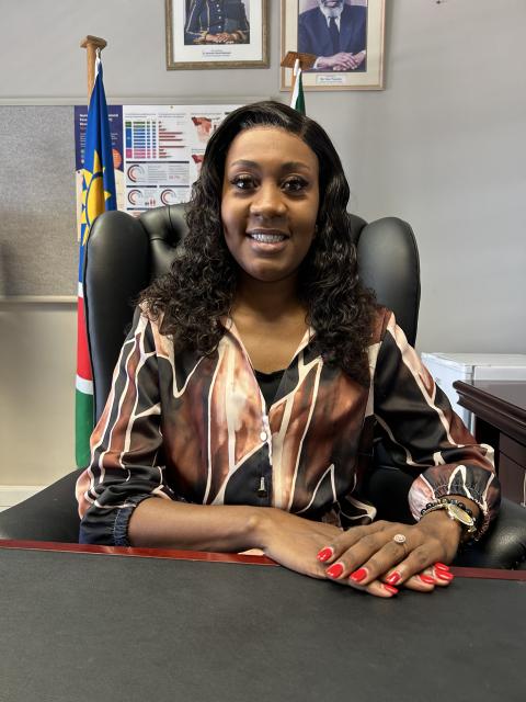 Eenhana, 24 November- Ohangwena Governor, Kadiva Hamutumwa. (Photo by Eba Kandovazu). NAMPA