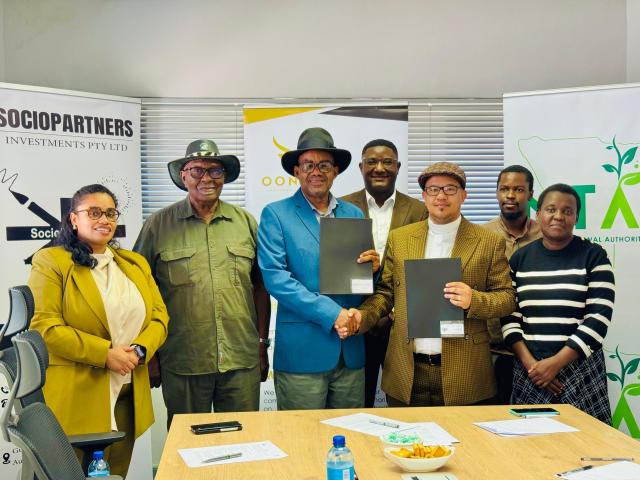 WINDHOEK, 24 November 2025 - Representatives of Oonani and SocioPartners sign a cooperation agreement aimed at strengthening economic inclusion and community development in Namibia. (Photo: Contributed)