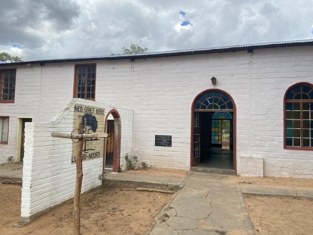MANGETI DUNE, 26 November 2025 - Mangeti Dune Church polling station building in Tsumkwe Constituency. (Photo: Edward Tenete)