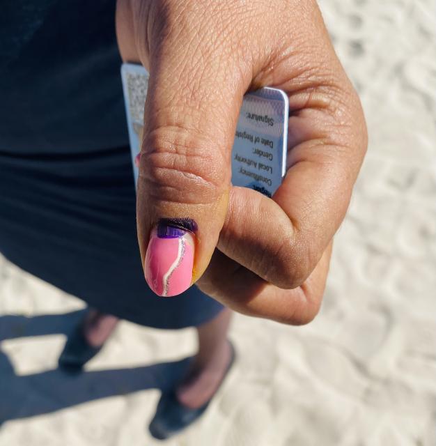 ONAANYA, 26 November 2025- A finger of a youth after casting their vote at Onankali south combined school in Onyaanya constituency.

(Video: Max Henrich) NAMPA