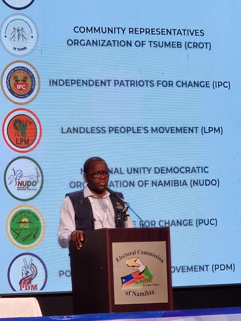 WINDHOEK, 27 NOVEMBER 2025 - Peter Shaama, Electoral Commission of Namibia's Chief Electoral Referenda Officer. (Photo by: Molly Weyulu) NAMPA