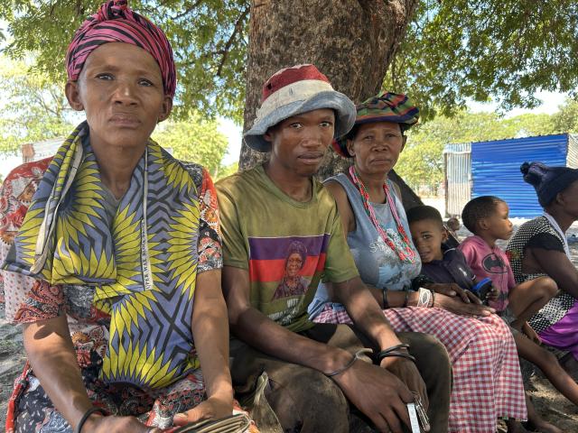 EENHANA, 26 November 2025 - Helena Ekondo pictured with her family at Opalasa informal settlement. (Photo by: Eba Kandovazu) NAMPA