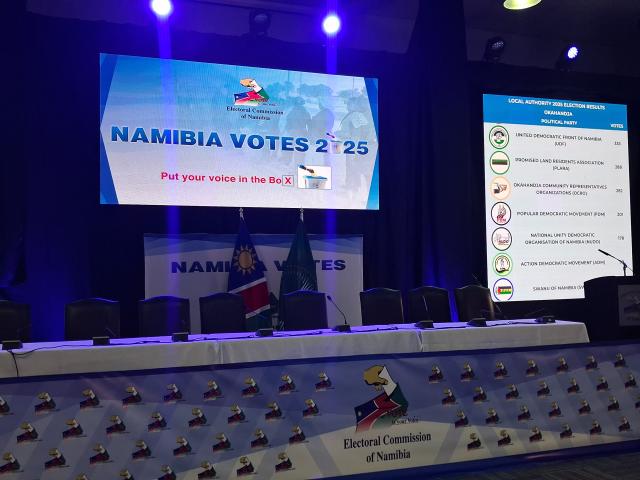 WINDHOEK, 29 November 2025 - The Electoral Commission of Namibia has completed the vote counting for the regional council and local authority elections, and the final results were made public on Saturday. (Photo by: Uakutura Kambaekua) NAMPA.