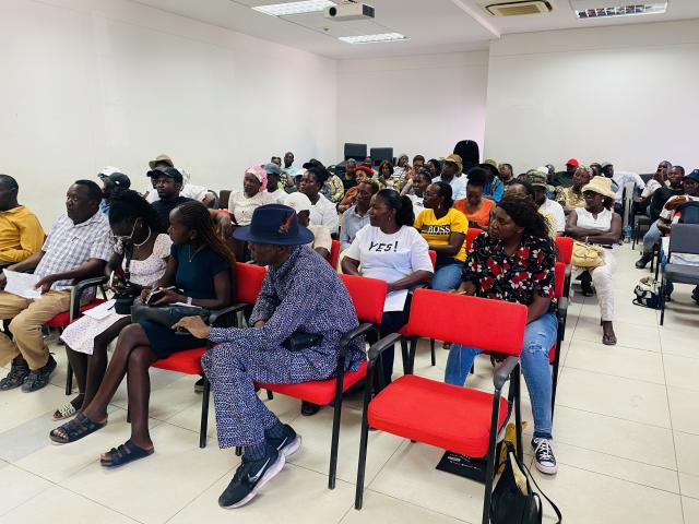 OMUTHIYA, 02 December 2025 - Oshikoto youth pictured during the awareness session by the Ministry of Finance. (Photo by: Max Henrich) NAMPA 