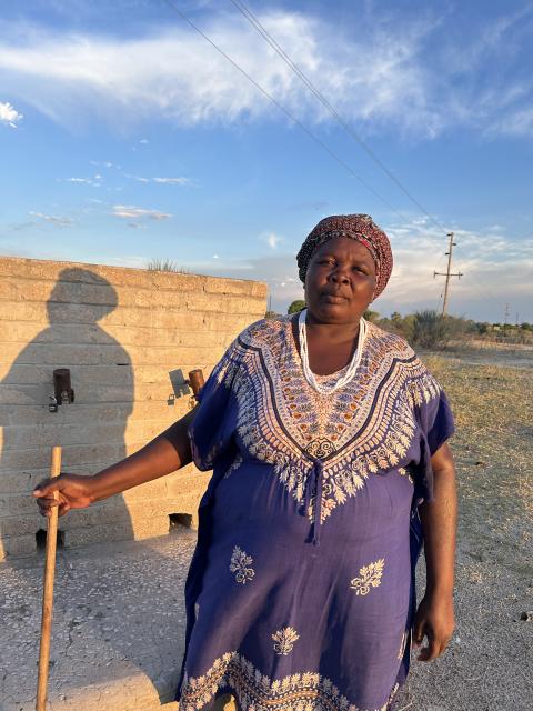 ONALUKULA, 25 November 2025 - Resident and member of the Onalukula water committee, Ndahafa Haimbodi. (Photo by: Eba Kandovazu) NAMPA