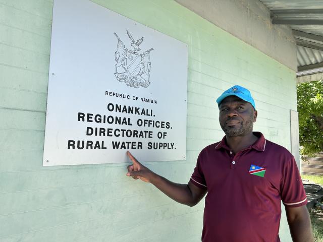 ONANKALI, 27 November 2025 - Head of Rural Water Supply in the Oshikoto Region, Stephenson Tuukondjele. (Photo by: Eba Kandovazu) NAMPA