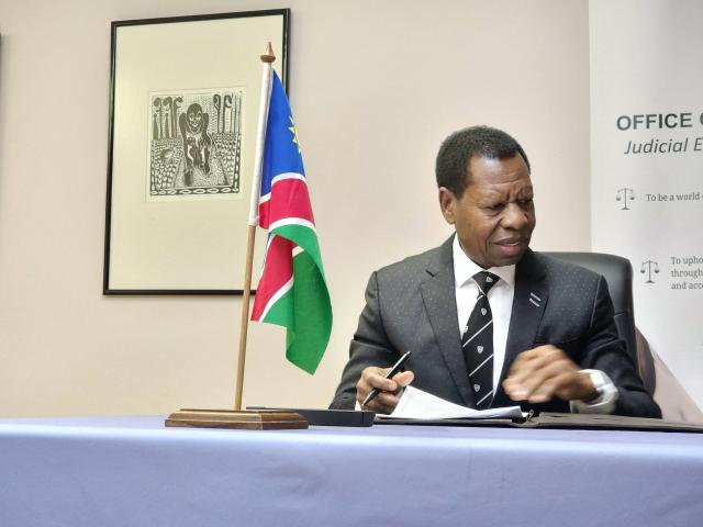 WINDHOEK, 04 December 2025 - Chief Justice Peter Shivute. (Photo by: Molly Weyulu) NAMPA 