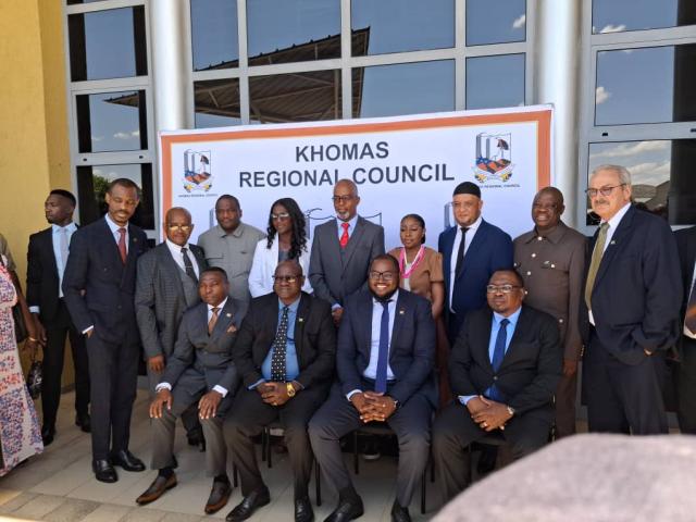 WINDHOEK, 05 December 2025 - Khomas regional councillors were all sworn in on Friday at the council chambers, along with members of the management committee, including those elected and sworn in as members of the national council and the chairperson. (Photo by: Uakutura Kambaekua) NAMPA.