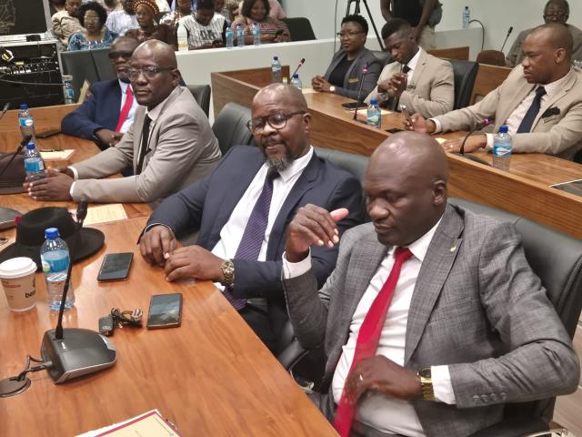 OTJIWARONGO, 05 December 2025 - A section of the newly elected council members of the Otjozondjupa Regional Council, Paulus at the regional council chambers on Friday afternoon. (Photo contributed) NAMPA 
