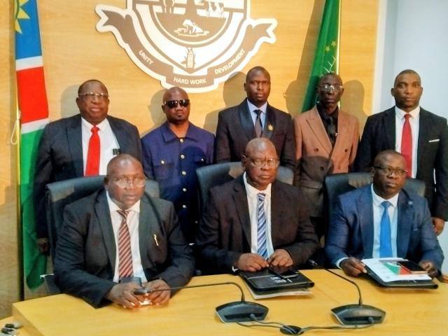 KATIMA MULILO, 05 December 2025 - Bernard Sisamu, the Constituency Councillor for Kabbe North was elected as Chairperson of the Management Committee of the Zambezi Regional Council while two newly elected councillors, Vincent Sinalumbu of the Judea Lyabboloma constituency and Rector Matengu Nkando of the Sibbinda constituency were elected to serve in the Management Committee.
Raymond Sezuni who has served in the constituency office for five months following his by-election victory in June this year and Progress Sipapela the newly elected constituency councillor for Linyanti Comstituency as well as Kennedy Simasiku for Katima Mulilo Urban Constituency were elected to serve in the National Council as Members of Parliament. Independent Candidate Bennety Busihu who won Kongola constituency and youthful Swapo Party’s Dennis Mukena Sinchembe, who won the Katima Mulilo Rural constituency are ordinary members of the regional council.
(Photo: Michael Mutonga Liswaniso) NAMPA
