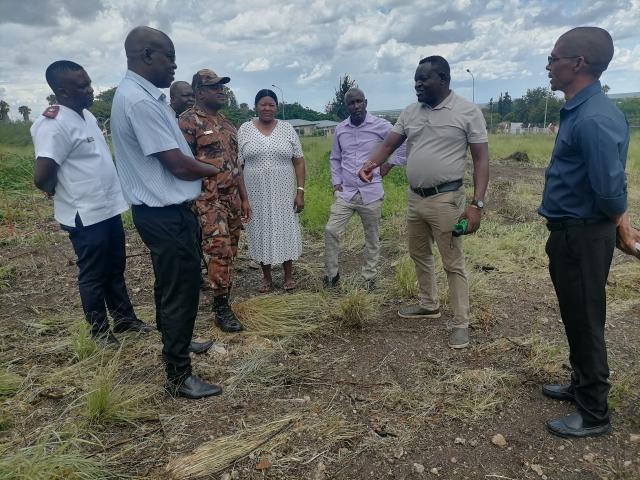 GROOTFONTEIN, 13 January 2026 - Chairperson of the Otjozondjupa Regional Council, Paulus Nekundi (second from right) on Tuesday at a planning meeting where a Cholera treatment centre would be established at Grootfontein. (Photo by: Mulisa Simiyasa) NAMPA 