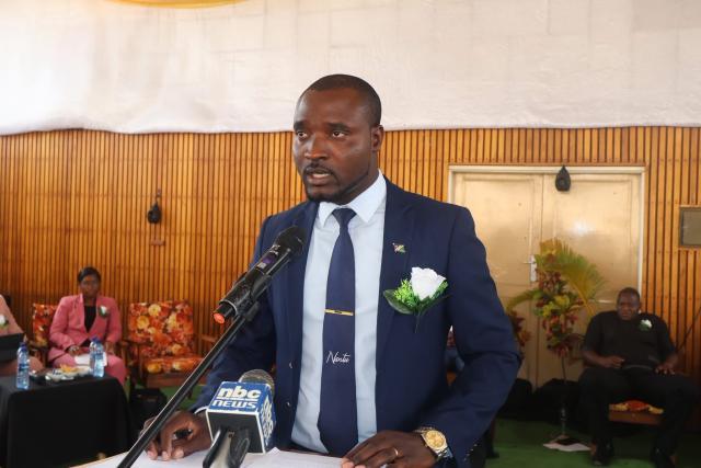 NKURENKURU, 15 January 2026- The Kavango West NANTU Regional Chairperson Daniel Lyambenzi praises Kavango West consistent academic excellence.

(Photo: Lylie Joel)
NAMPA