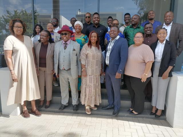 OTJIWARONGO, 19 January 2026 - A group photo for the Parliamentary Standing Committee members on Gender Equality and Health and Social Services at Otjiwarongo on Monday morning. (Photo by: Mulisa Simiyasa) NAMPA 