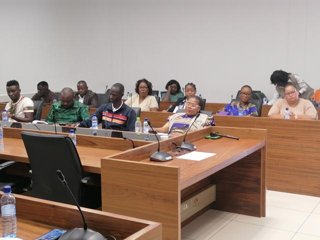OTJIWARONGO, 19 January 2026 - A section of members of the Parliamentary Standing Committee on Gender Equality and Health and Social Services at Otjiwarongo on Monday morning. (Photo by: Mulisa Simiyasa) NAMPA 