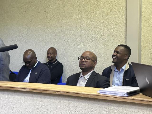 WINDHOEK, 21 January- Fishrot suspects in the dock at the Windhoek high court. (NAMPA).
