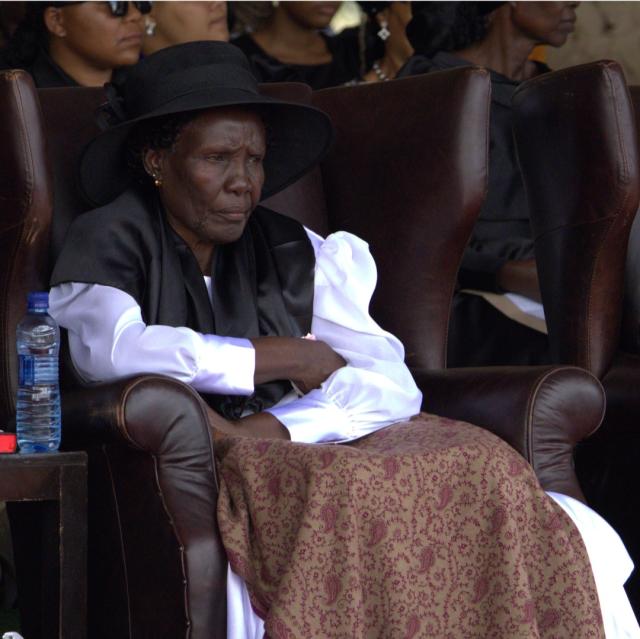 WINDHOEK, 14 January 2026 - Late Matias Kanana Hishoono, window Ndeshipewa Elina Hishoono during his memorial service at Onambutu (Photo: Andreas Thomas) NAMPA